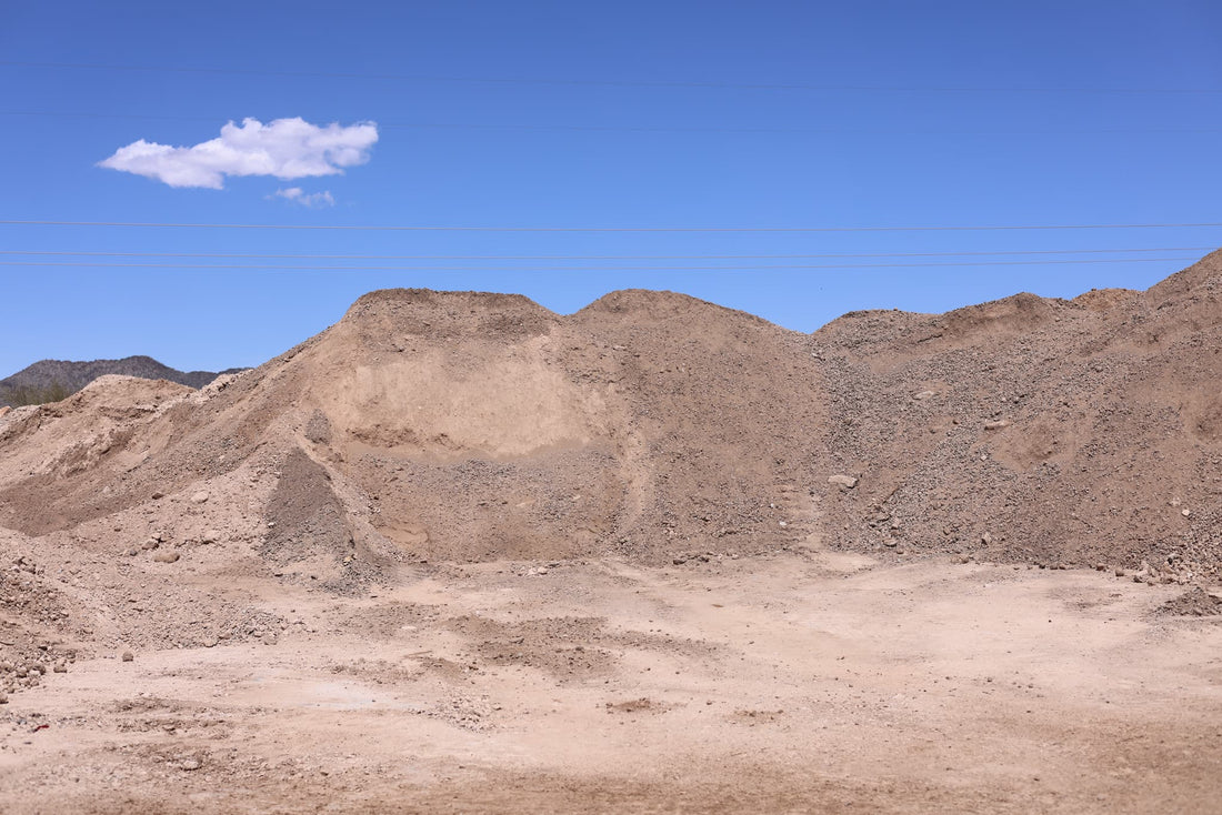 Dirt fill is constructed entirely out of rocks, sand, and clay