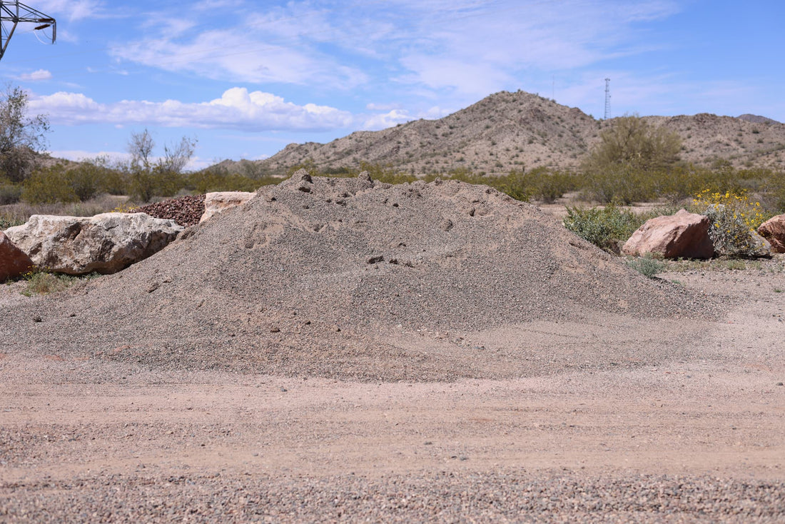 Gravel used for yard, the pound, surfacing roads and parking lots